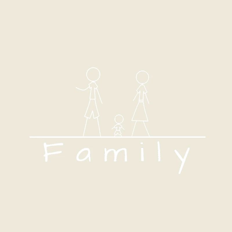 Famille de bonhommes allumettes