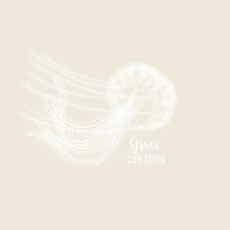 Grace Can Sting – Méduse élégante en blanc