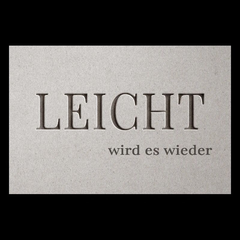 LEICHT wird es wieder