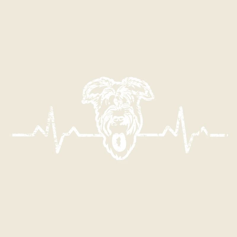 A heart for Schnauzer dog