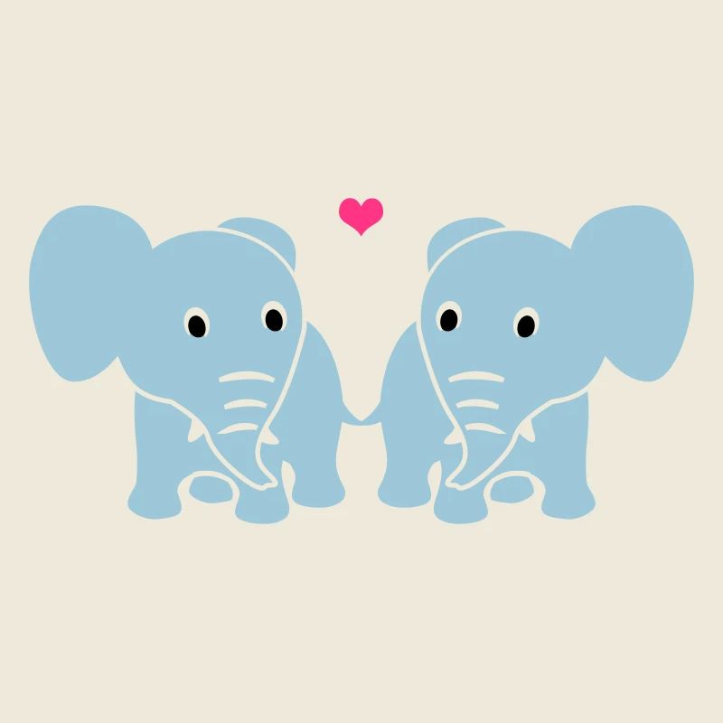 Les éléphants dans l'amour