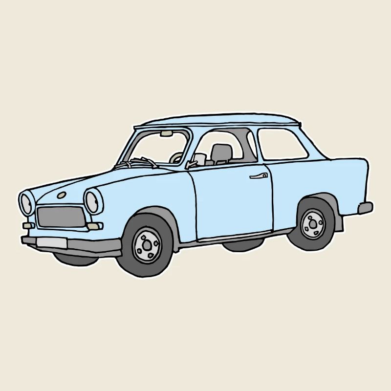 Hellblauer Trabi, Trabant