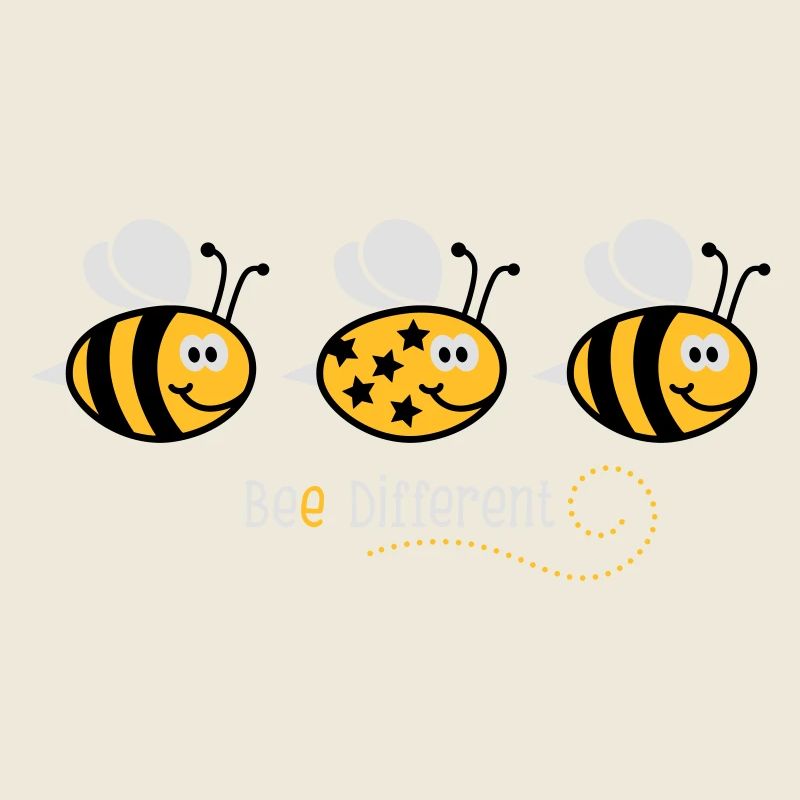 Be different - be yourself - Biene - Bee - 3C