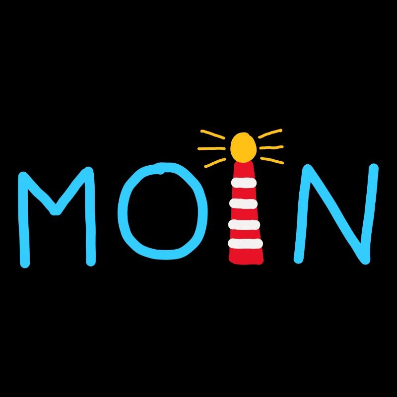 Leuchtturm Moin hellblau