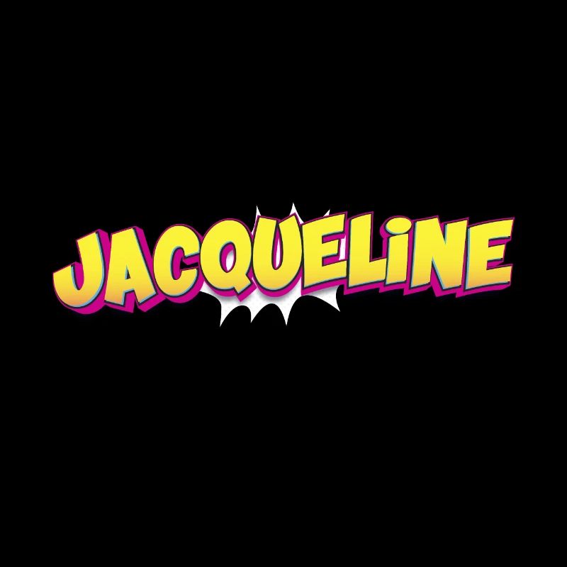 Jacqueline Custom Name Comic Book Style Pop Art,