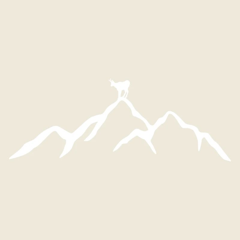 Mountain with chamois