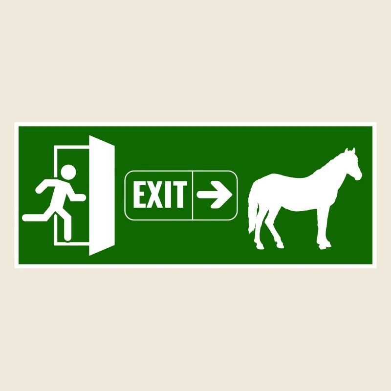 Exit raus zum pferd