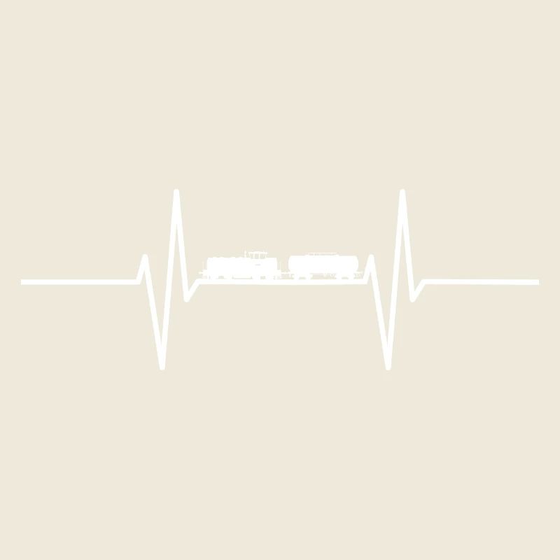 Heartbeat with train / locomotive