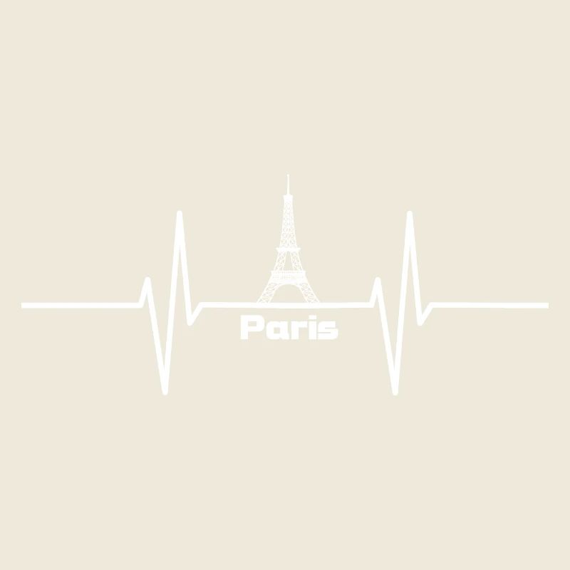 Herzschlag mit Eifelturm Paris