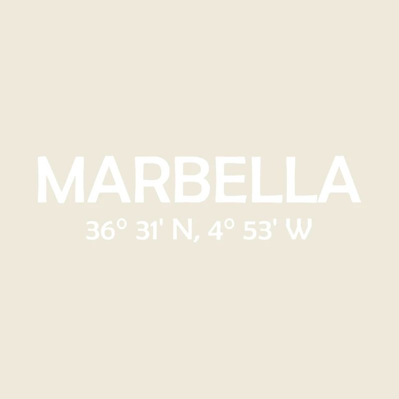 Marbella Coordinates Espana Spain Spainen