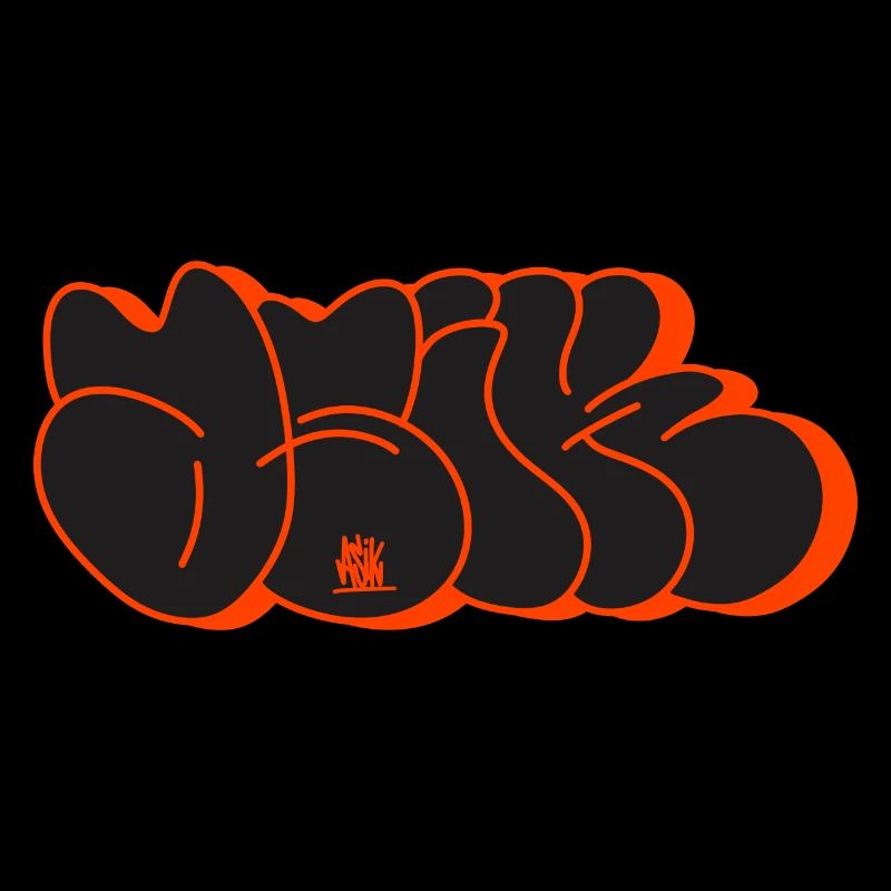 Asik Graffiti Throwup Simple Style Alphabet
