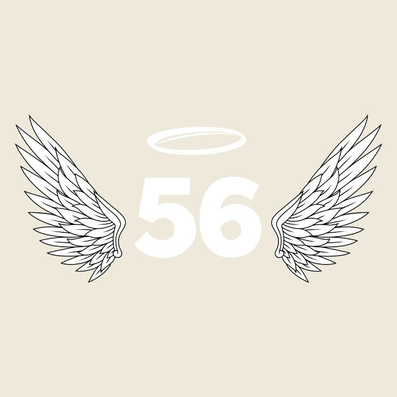 Numéro 56 ange - 56e anniversaire ailes