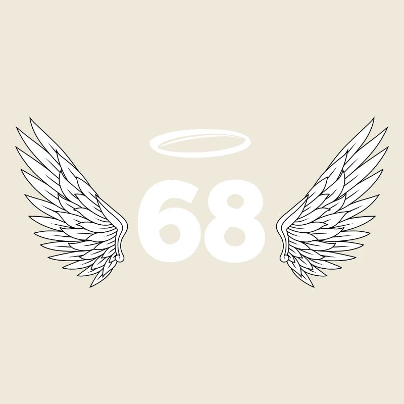 Numéro 68 ange - 68e anniversaire ailes
