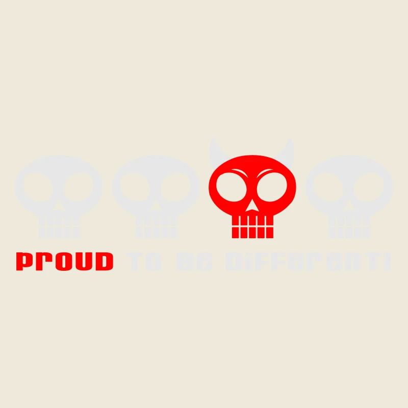 DIFFERENT PUNKY SKULLS - 2C