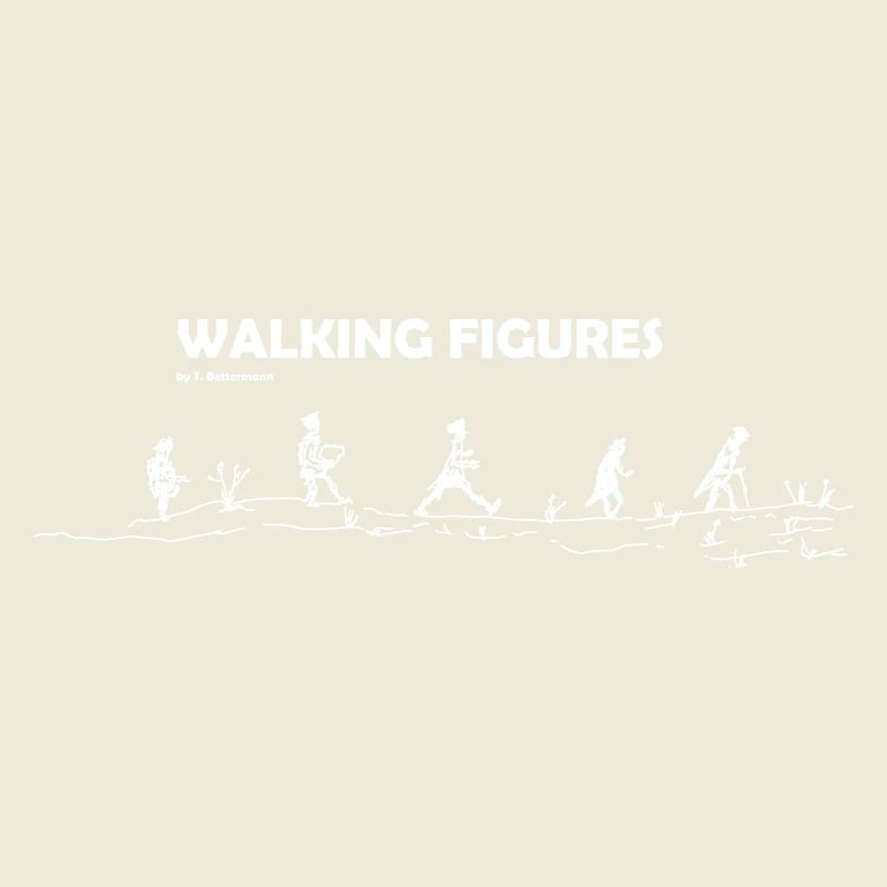 walking Figures white