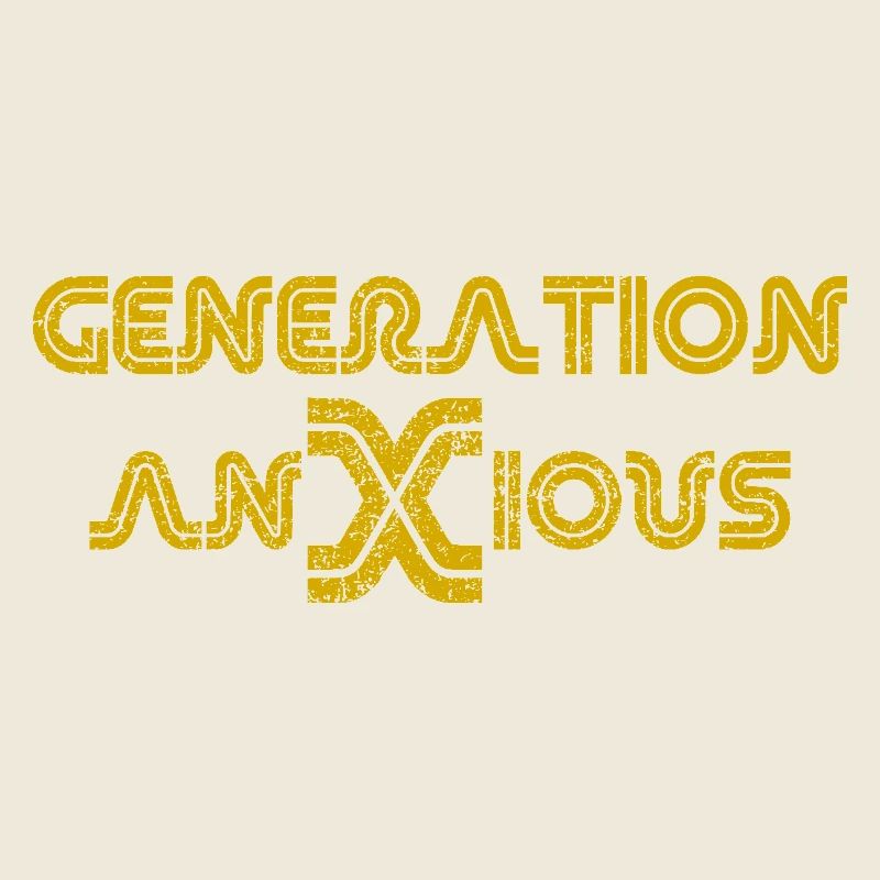 Lustige Generation Ängstlich Sarkasmus Humor Textdesign