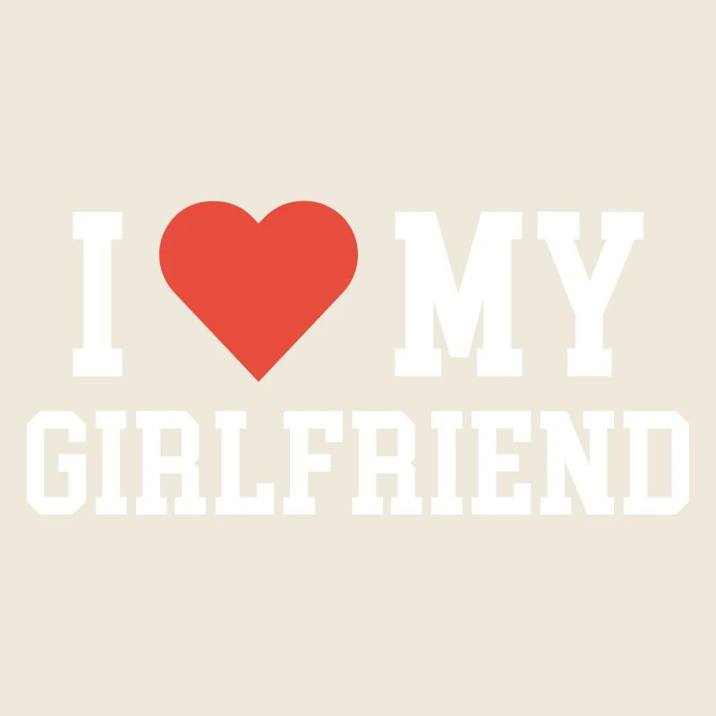 J’aime ma copine Saint-Valentin Cadeau Amour