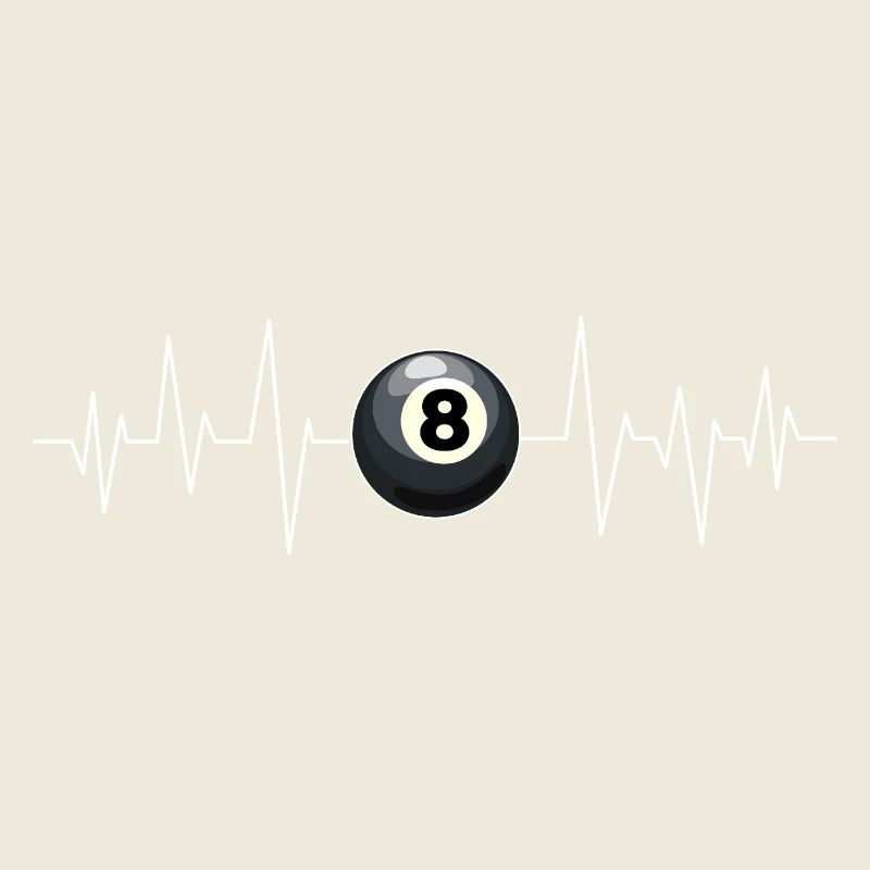 Billard Herzschlag Linie Queue Sport Lustig Pool