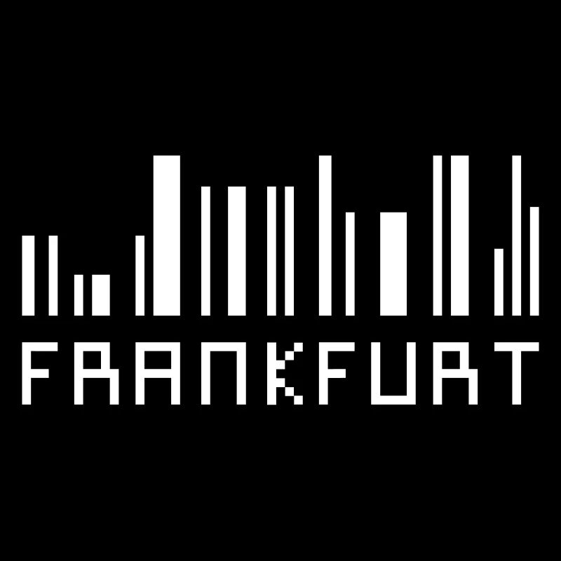 Frankfurt Skyline Barcode - Hessen