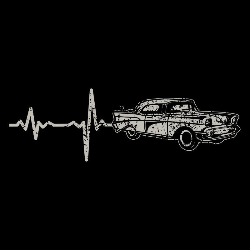 Shirt Geschenk Heartbeat Oldtimer
