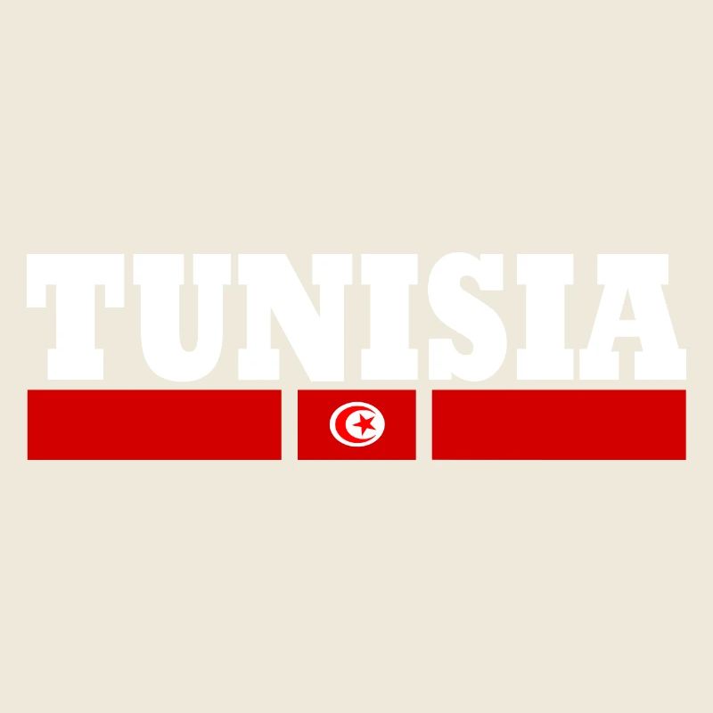 Drapeau design tunisien cool by Milaino