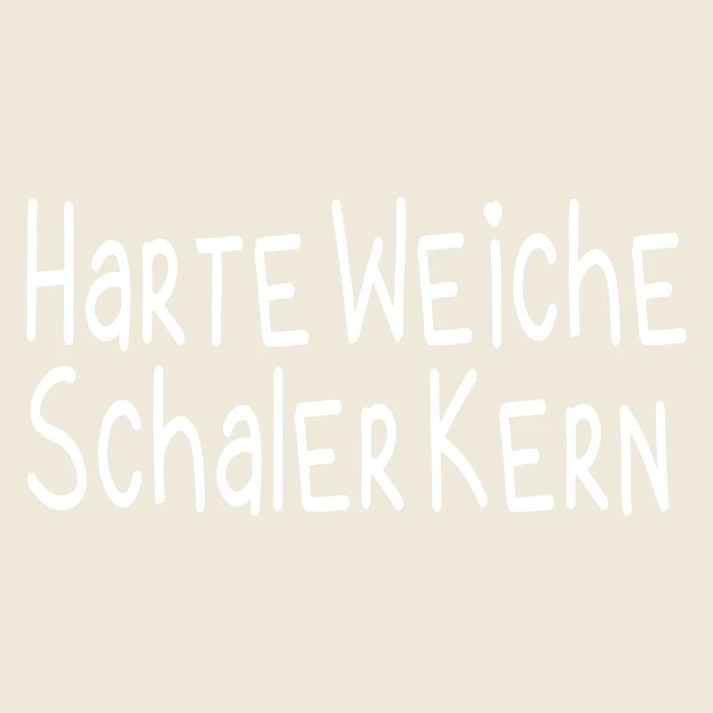 Harte Weiche Schaler Kern