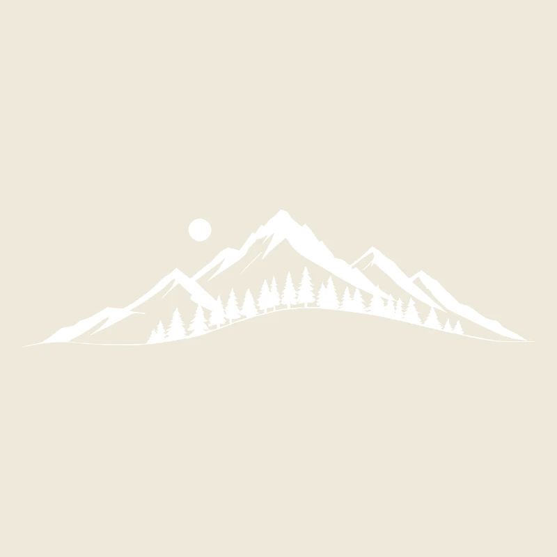 Bergdämmerung Silhouette