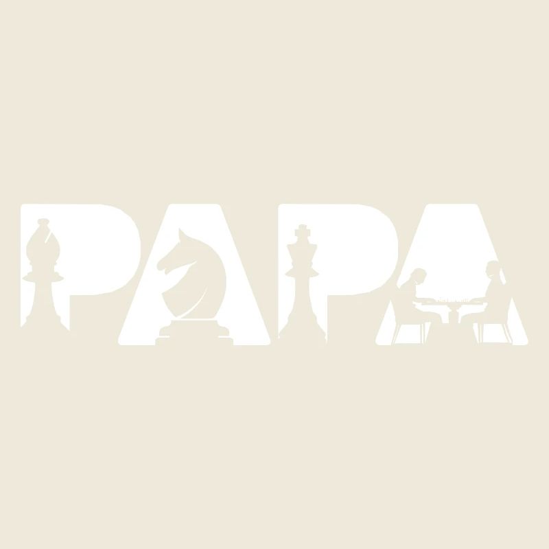 Papa Chess Player Board Game Dad Chess Dad