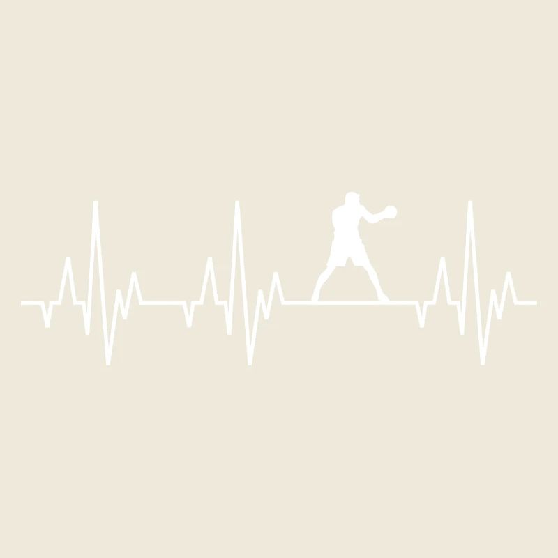 Heartbeat ECG Boxing Boxer Kickboxing Kickboxer