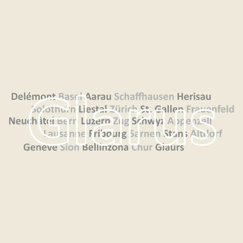 Schweizer Städte Glarus