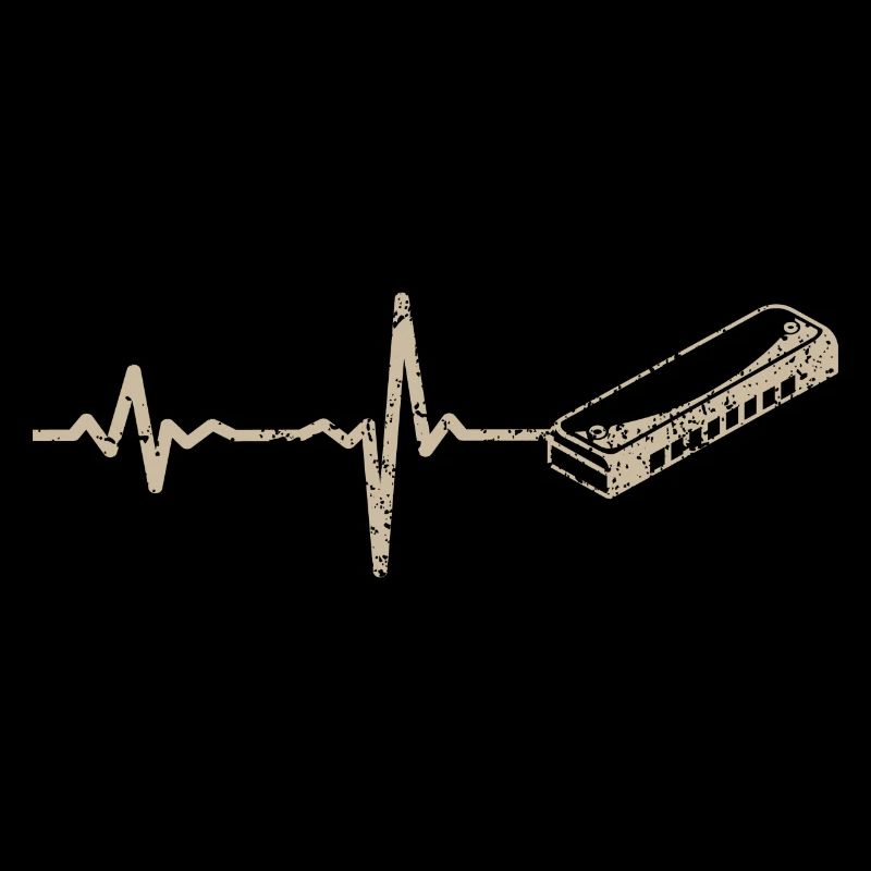 Geschenk Heartbeat Mundharmonika