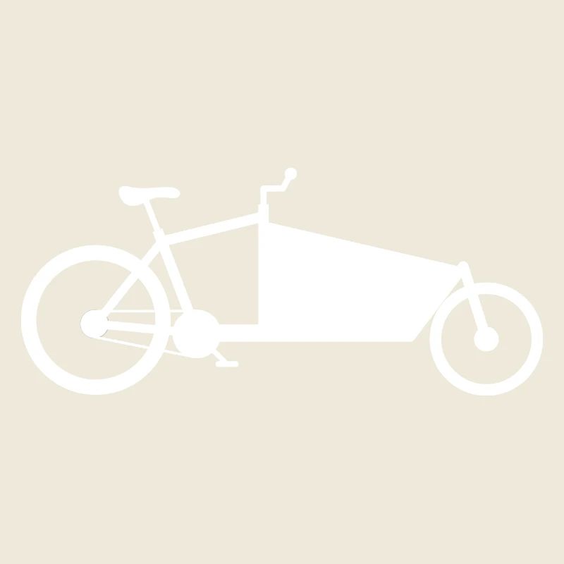 Cargo vélo silhouette blanc