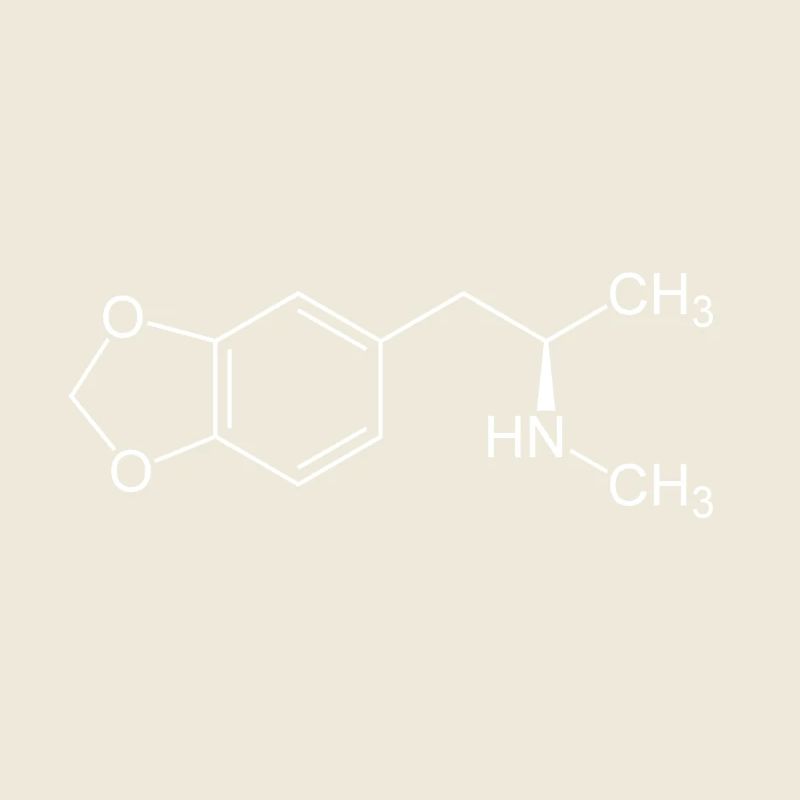 Structural formula MDMA