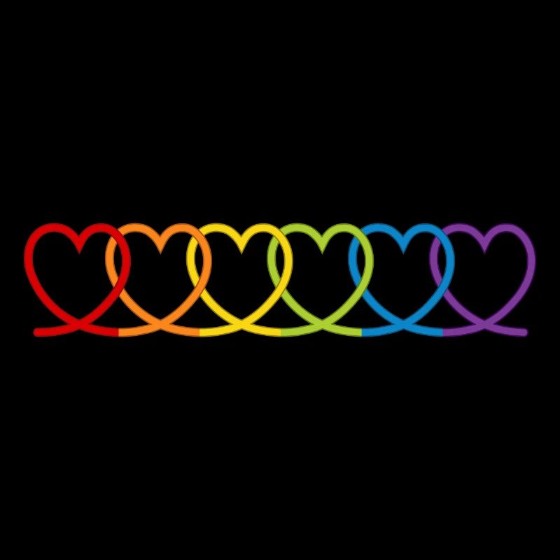Regenbogen Herzen
