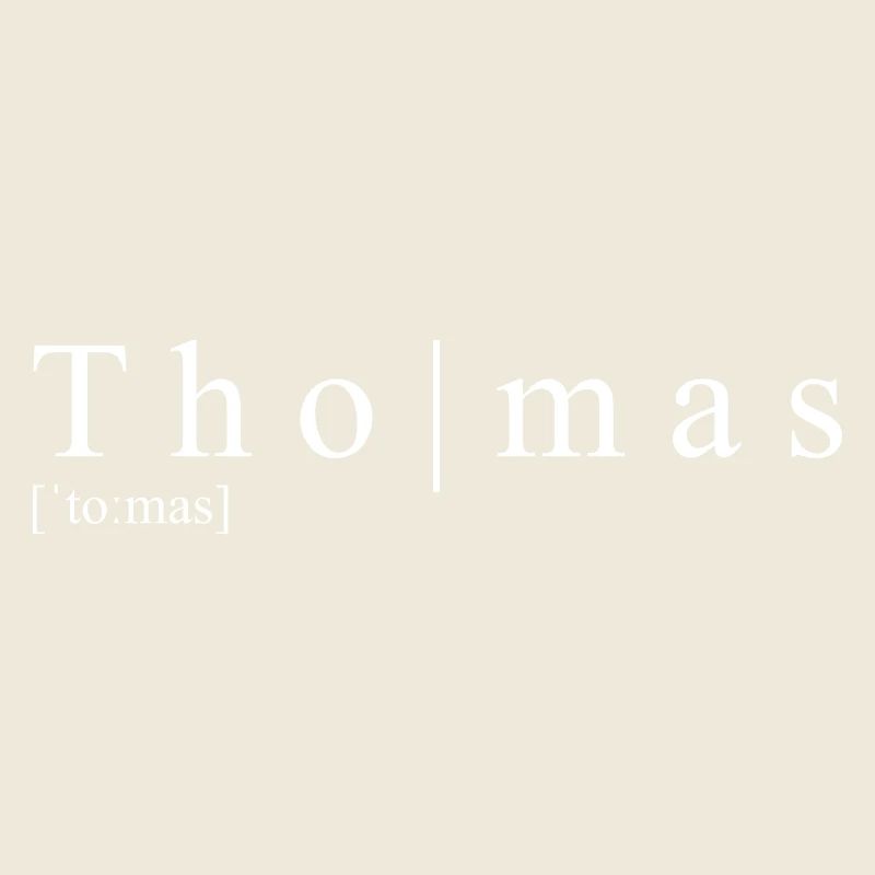 Thomas Définition Typographie