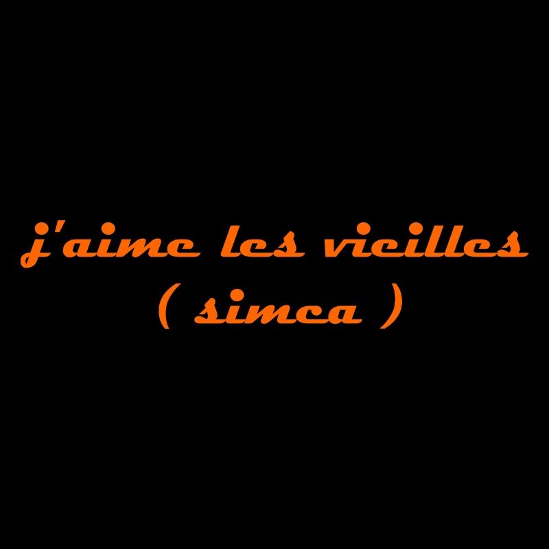 j aime les vieilles simca orange