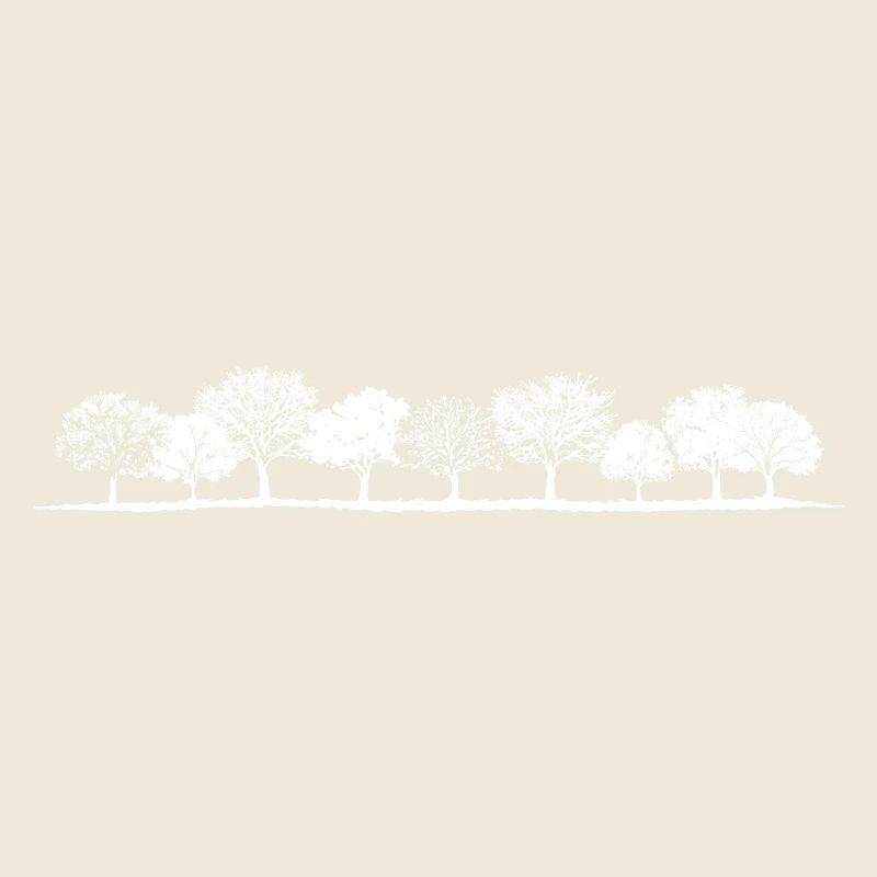 Timeless Forest Tree Row – Minimalist Nature