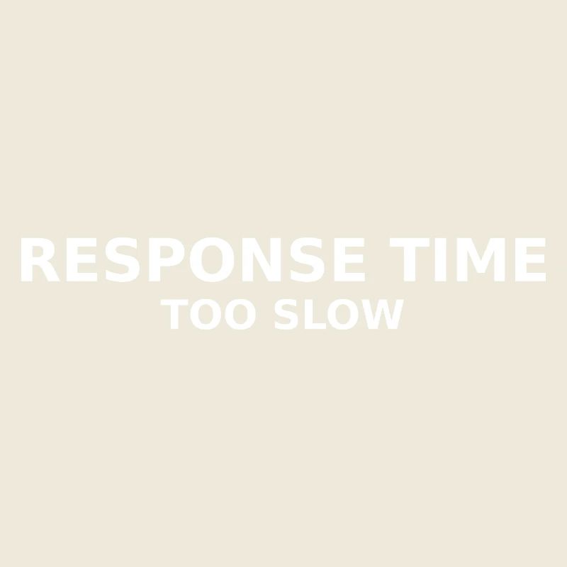 RESPONSE TIME TOO SLOW