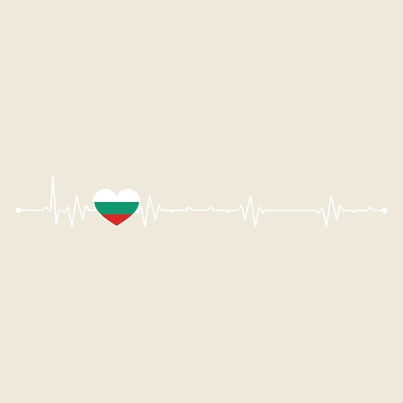 Heartbeat drapeau de la Bulgarie