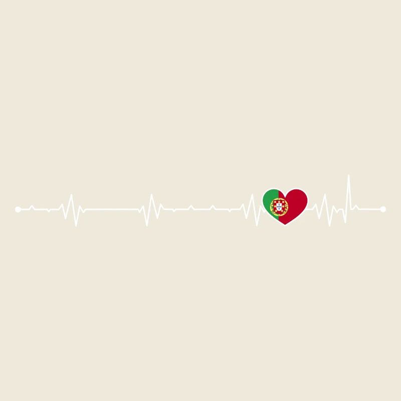 Heartbeat Portugal Drapeau