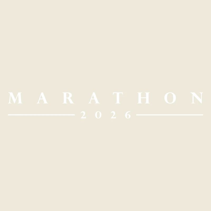 Lettrage Marathon 2026