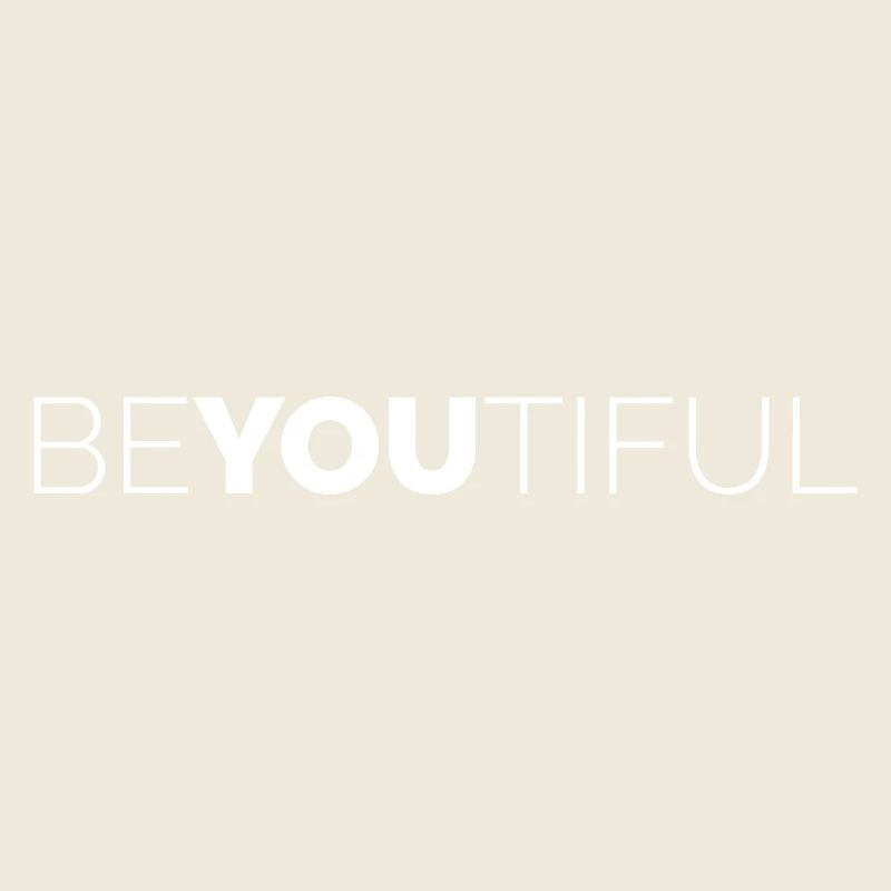 coole Sprüche beyoutiful Logo Text Typographie