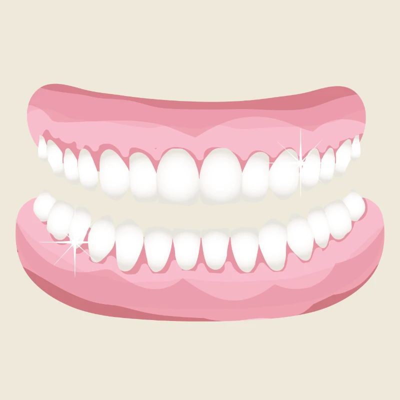 bright teeth with sparkling clean teeth