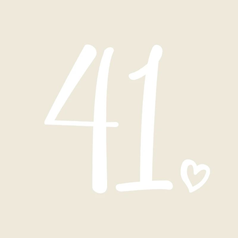 Numéro mignon 41, 41 ans, 41e cadeau d'anniversaire