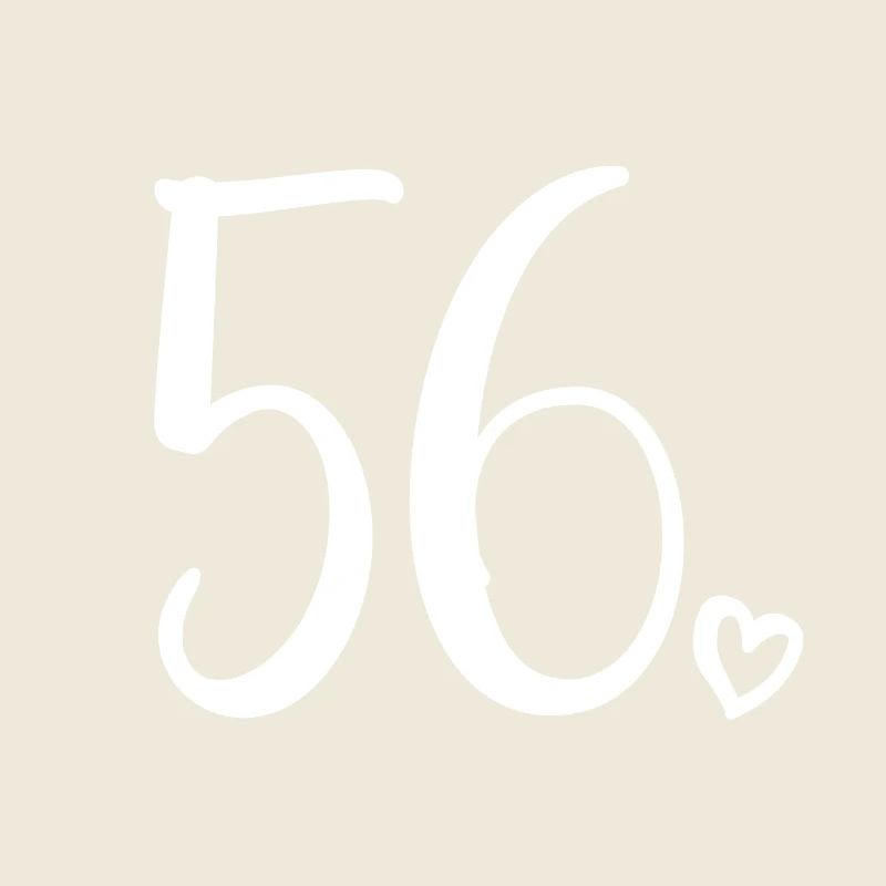 Mignon numéro 56, 56 ans, cadeau de 56e anniversaire