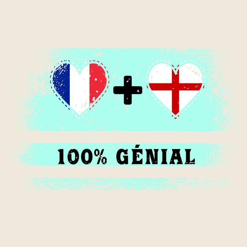 Drapeau France et Angleterre 100% génial