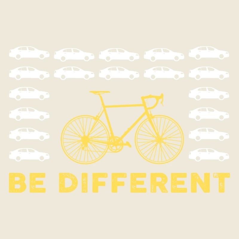 be different Auto Fahrrad Bike anders einzigartig
