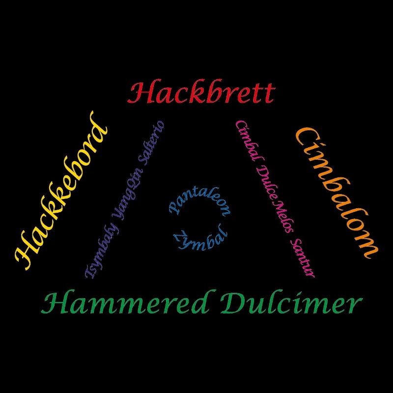 Hackbrett Familie bunt