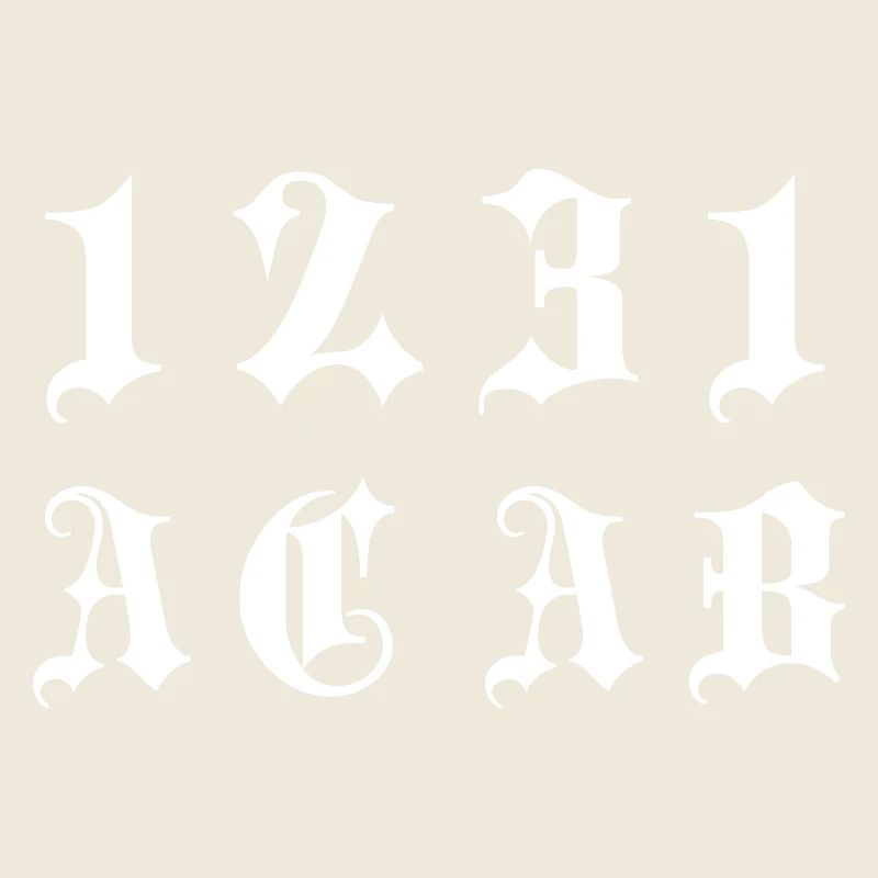 Gothic Monogramm 1231