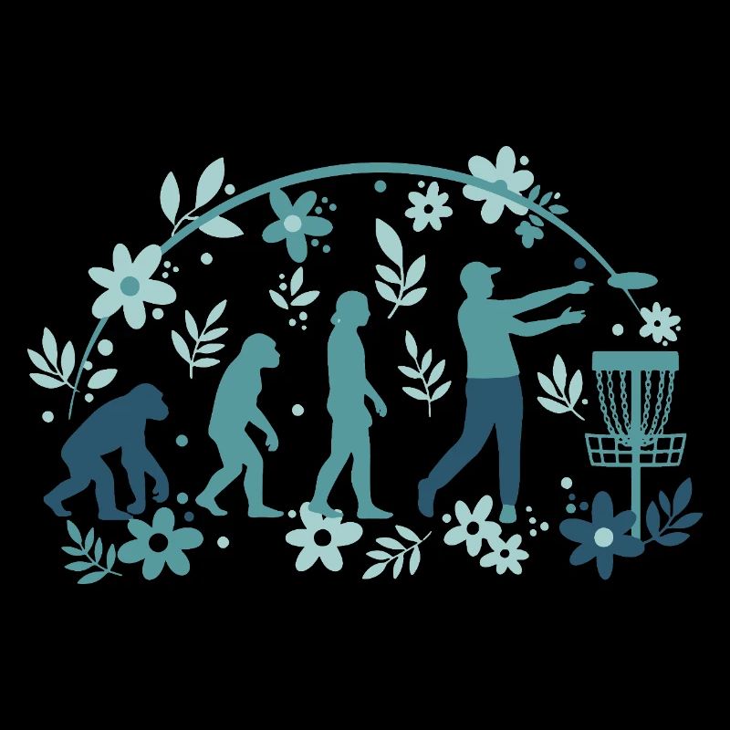 Disc Golf Evolution Drôle de Disc Golfeur Flying Disc